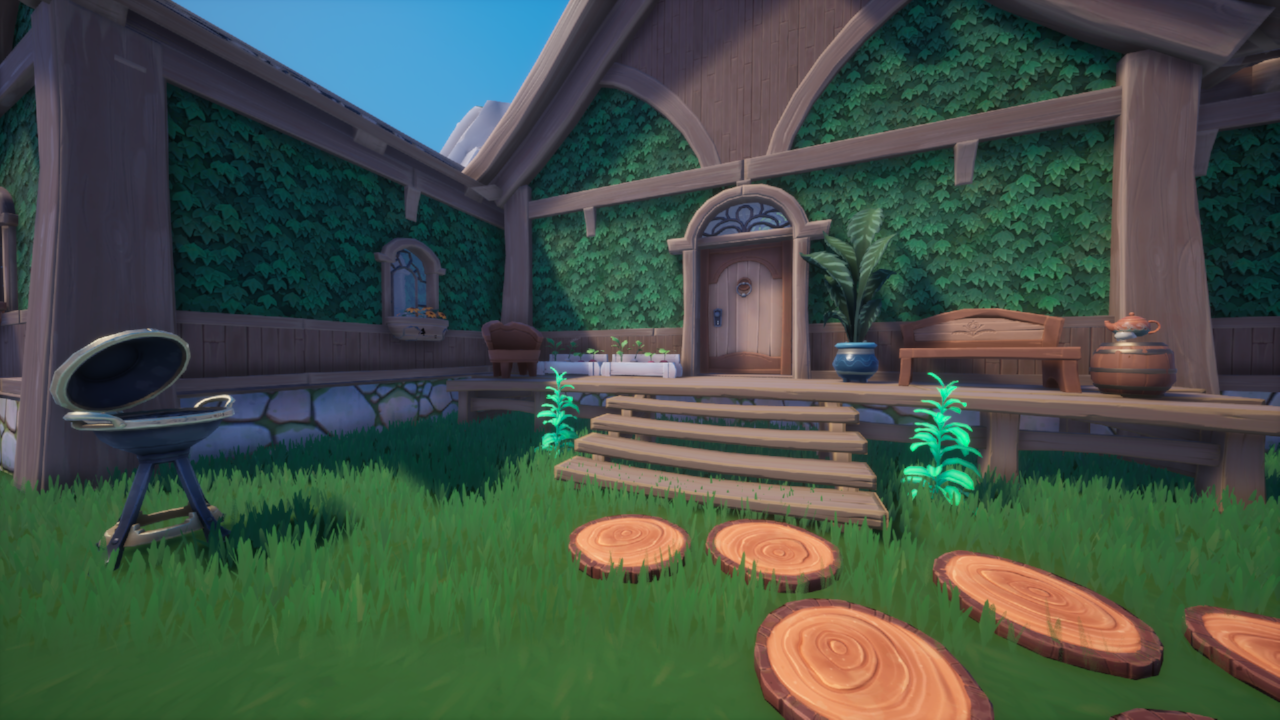 exterior of the back of house and porch