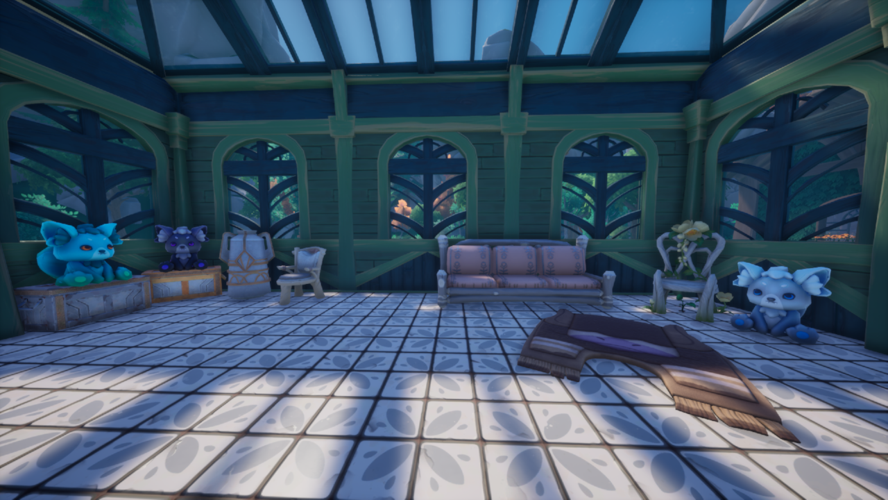 greenhouse seating area