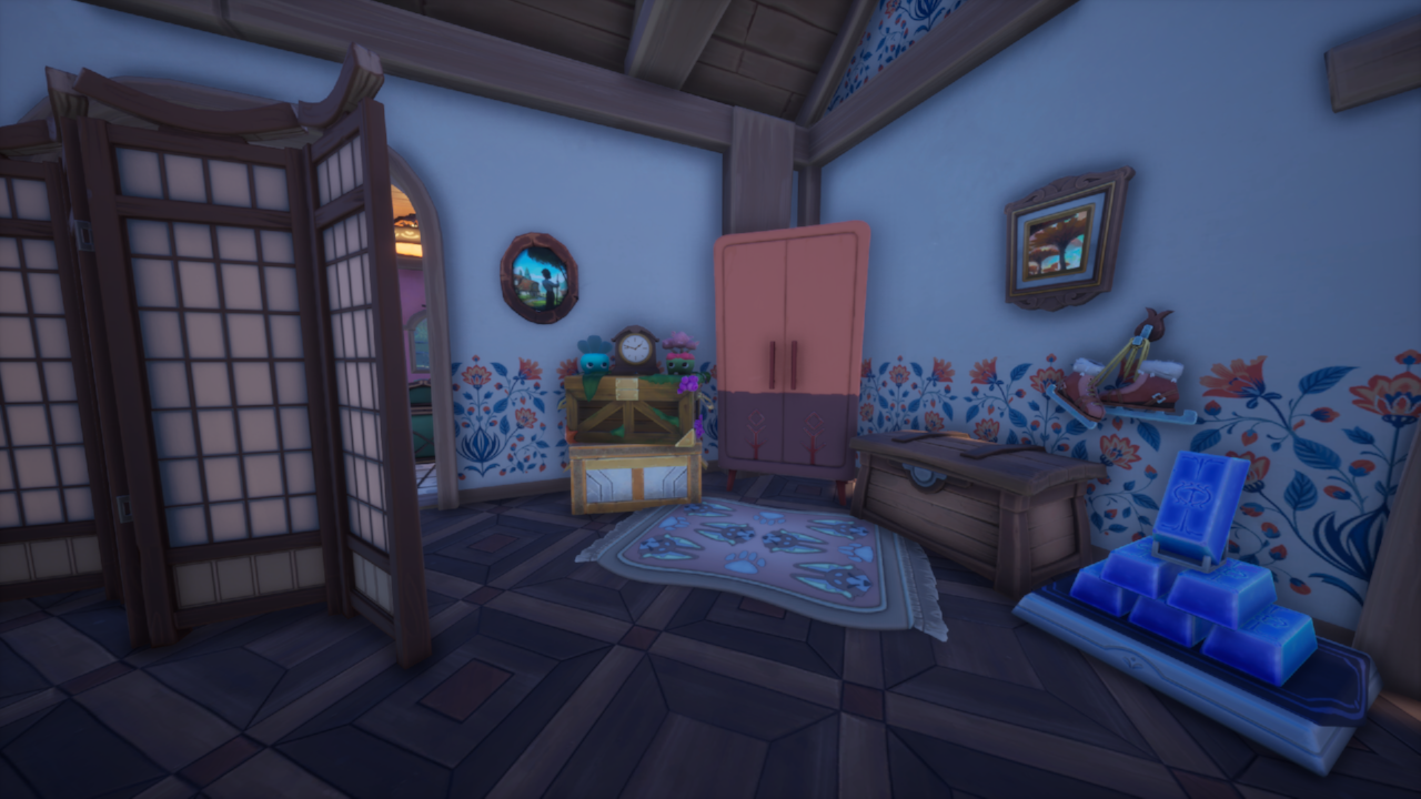 living room wardrobe and storage area